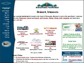 Web site www.brainerd.com, Americinn Lodge & Suites