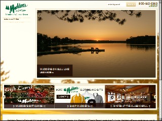 Web site www.maddens.com, Madden's On Gull Lake
